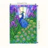 Peacock 5D DIY Diamond Art Painting Notebook Kit 50 Pages A5 Rhinestone Art Painting Notebook Kit for Adults Beginners Holiday Birthday Gift