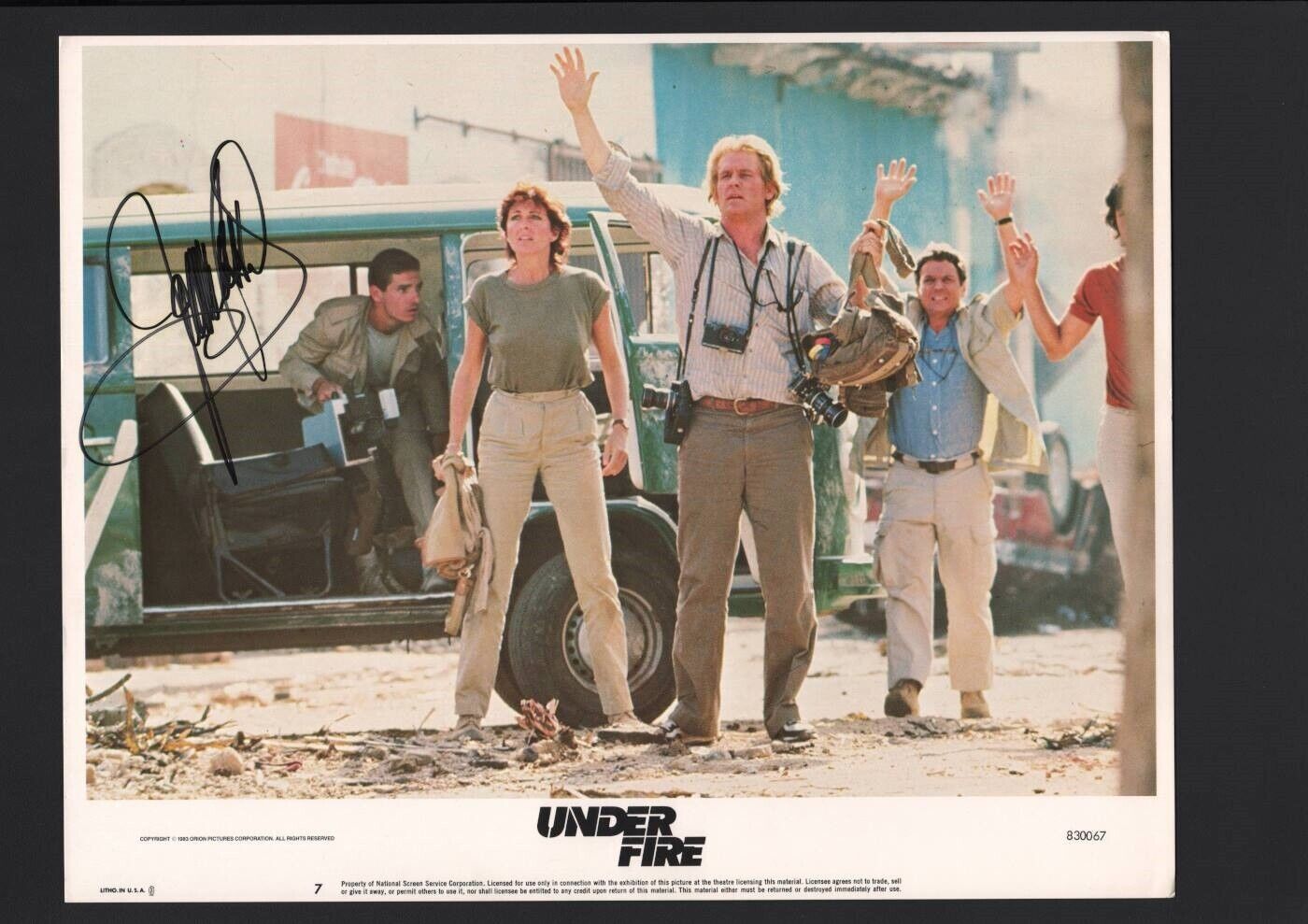 Joanna Cassidy - Signed Autograph Lobby Card - Under Fire