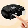 2 in 1 Electric Nail Clipper & Polisher Rechargeable Automatic Nail Trimmer with LED Light & Clip Storage Suitable for Adults and Elderly