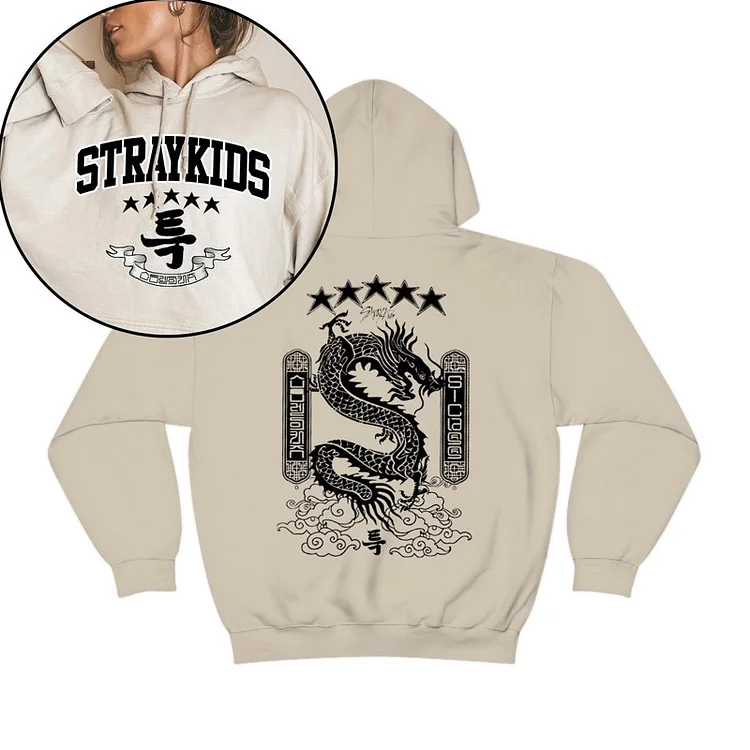 Stray kids zip up hoodie sale