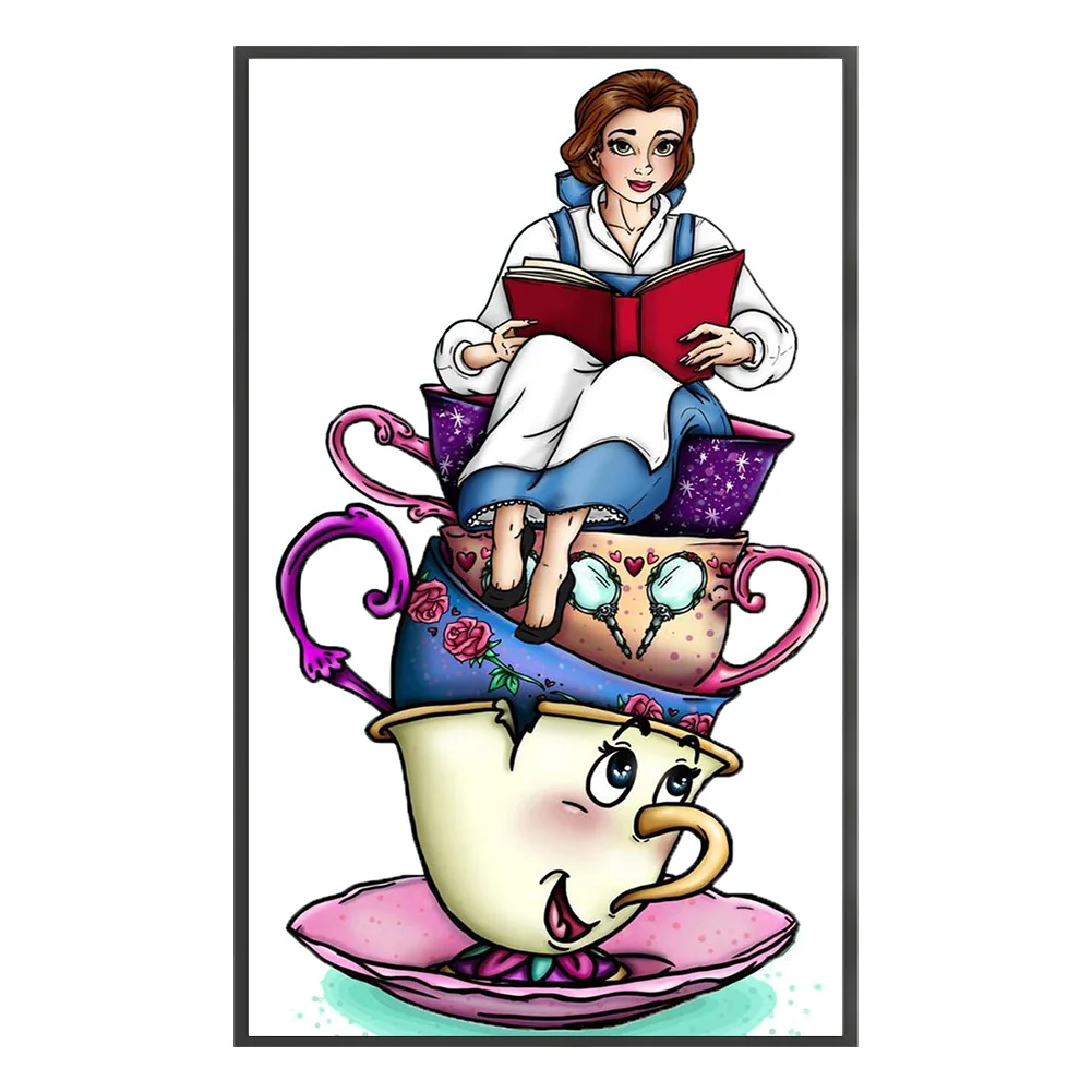 Teacup Books Cross Stitch - Diamond Painting 