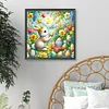 Diamond Painting -DIY Full Round Drill Easter Egg Animals(40*40CM）