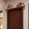 2pcs DIY Diamond Painting Halloween Door Corner Frame Wood(Halloween atmosphere)