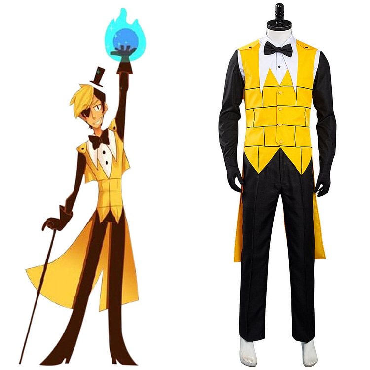 Gravity Falls Uniform Outfit Bill Cipher Halloween Carnival Costume Cosplay Costume