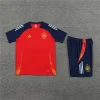 Kids Kit Spain 24-25 Short-sleeve Tracksuit Red Chandal   