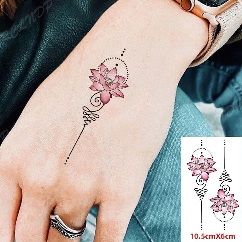 Waterproof Temporary Tattoo Sticker Feather Arrow Compass Element Fake Tatto Flash Tatoo Small Body Art for Kids Men Women