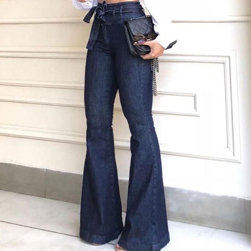 Classic Washed Pocket Flared Jeans wearshes