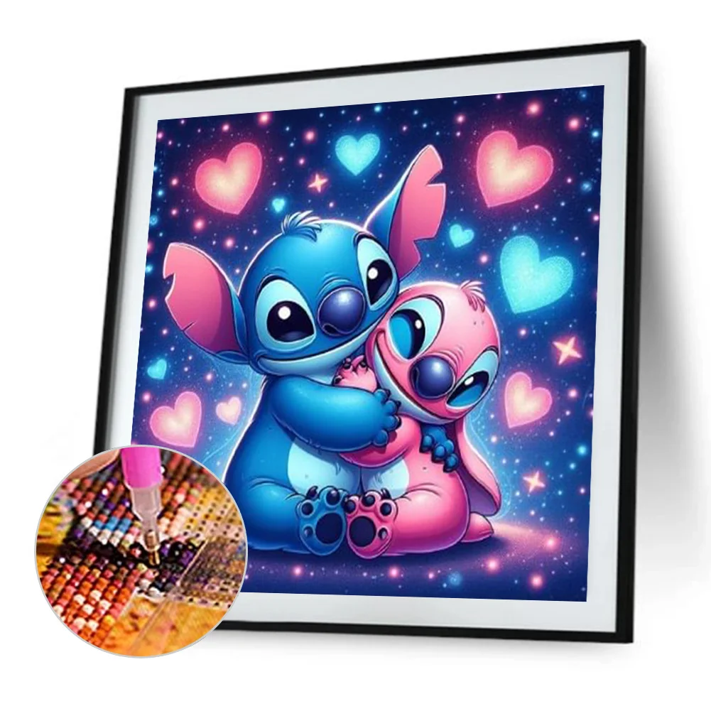 Diamond Painting - Full Round Drill - Lilo & Stitch(Canvas|40*40cm)
