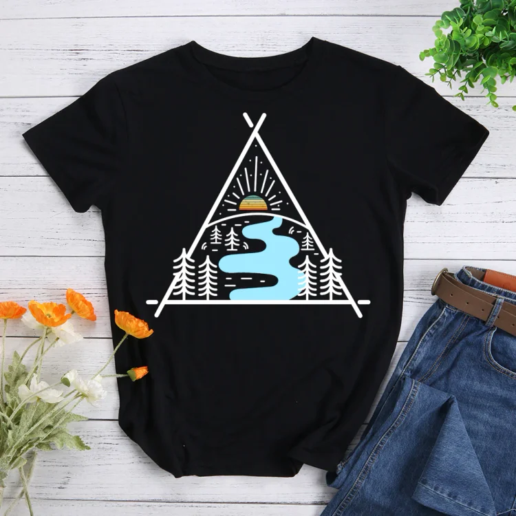 PSL-Camping Keep it Simple Vintage Hiking Wandern T-Shirt-607960