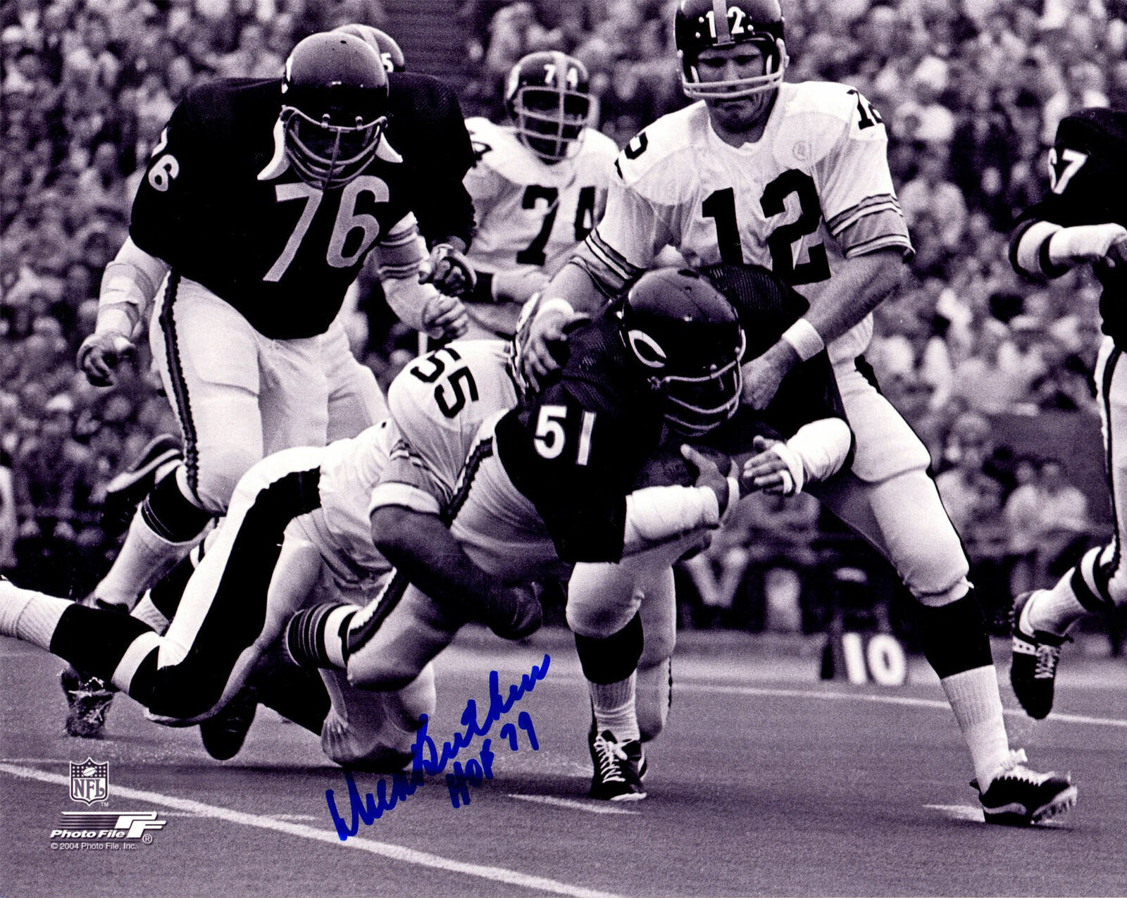 Dick Butkus Autographed Signed 8x10 Photo Poster painting Bears HOF REPRINT