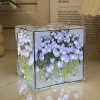Tulip Night Light Handmade DIY Magic Cube Tulips Flower Table Lamp and Mirror Home decor Gift