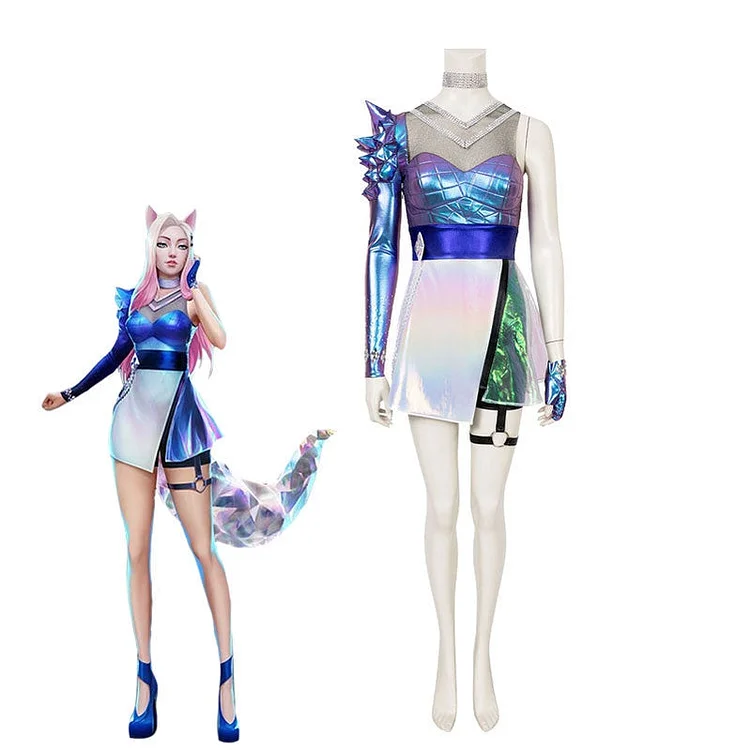 League of Legends LOL KDA ALL OUT Ahri Fullset Cosplay Costume