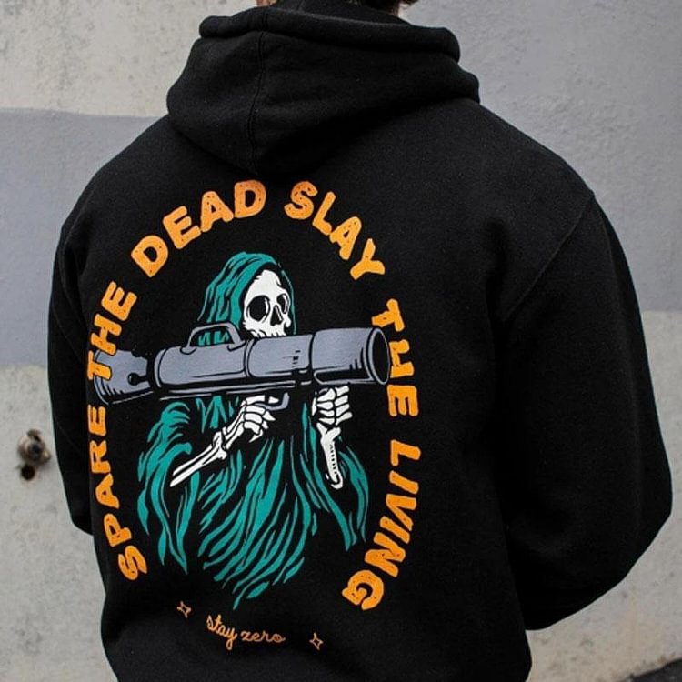 Casual Printed Long Sleeve Hoodie