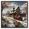 Snow House-11CT Stamped Cross Stitch 40*40cm