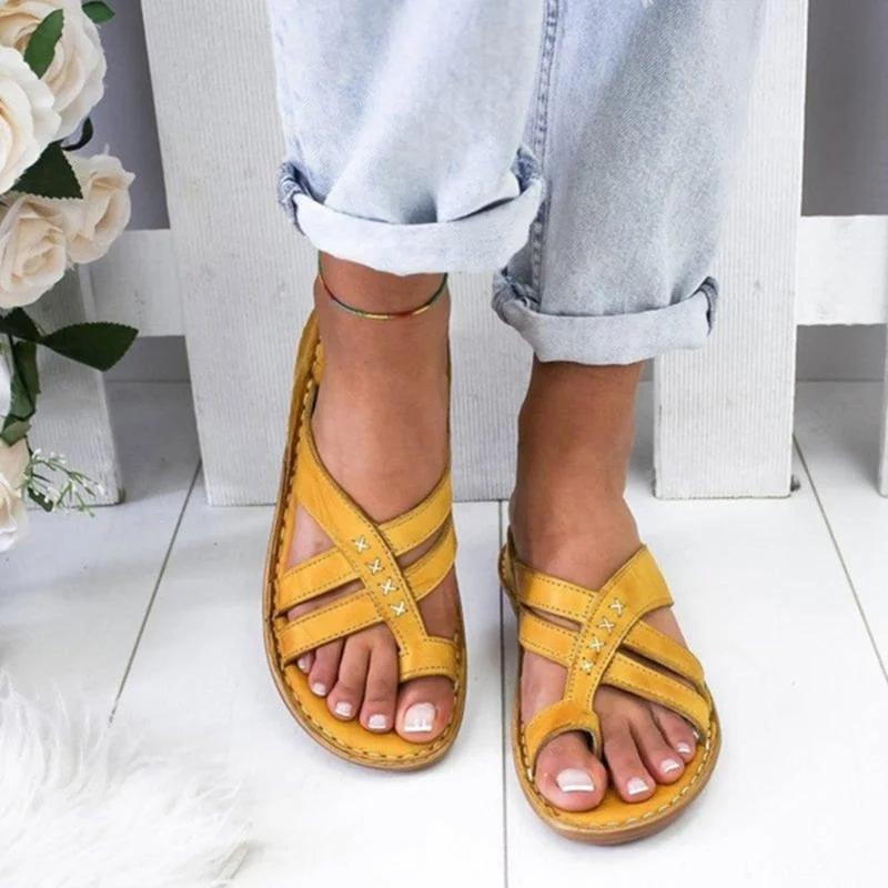 Women Sandals Rome Style Summer Sandals For 2020 Flip Flops Plus Size 36-43 Flat Sandals Beach Summer Zapatos Mujer Casual Shoes