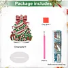 Ice Cream Xmas Tree Special Shaped 2D Flat DIY Diamond Painting Ornament
