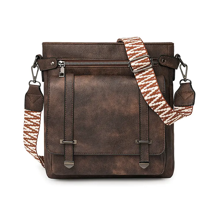 Multi Pocket Crossbody Purses Vegan Leather Shoulder Handbags