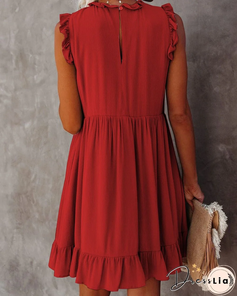 Summer Women's New Dress Ruffled Waist