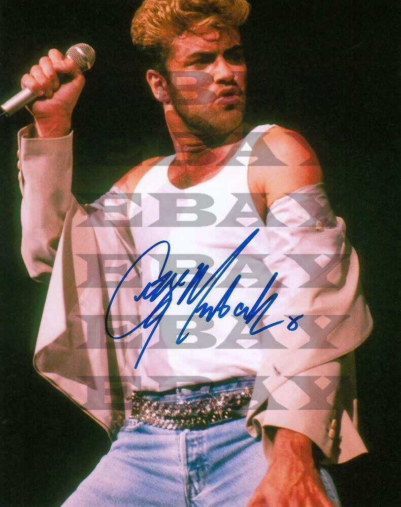 George Michael Autographed signed 8x10 Photo Poster painting Reprint