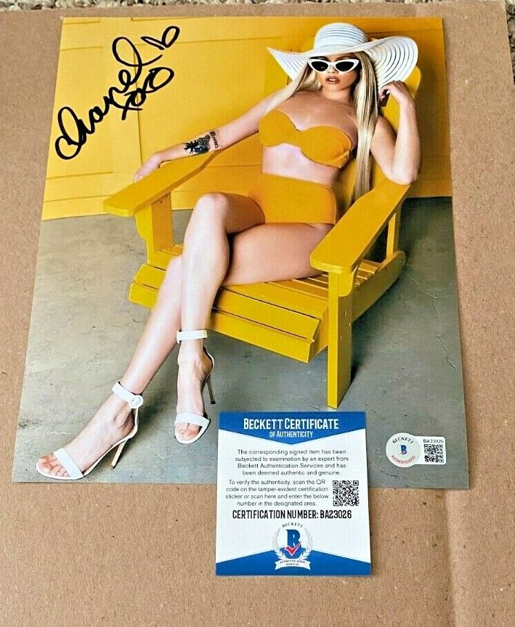 CHANEL WEST COAST SIGNED SEXY 8X10 Photo Poster painting BECKETT CERT BAS RIDICULOUSNESS #7