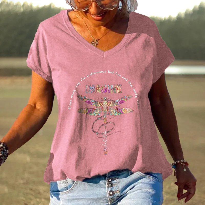 Imagine Dragonfly Print Tees