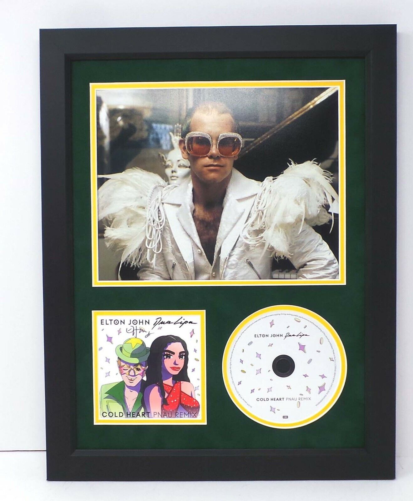 Elton JOHN Signed Mounted & Framed 16x12 CD Artcard Photo Poster painting Display 1 AFTAL RD COA