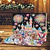 (US Only)12 Cute Animals DIY Diamond Ornaments Scene Box for Home Office Bedroom