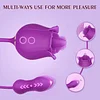 CARMEN | Flirtwithsb 3 in 1 Tongue Licking Rose Toy Vibrator