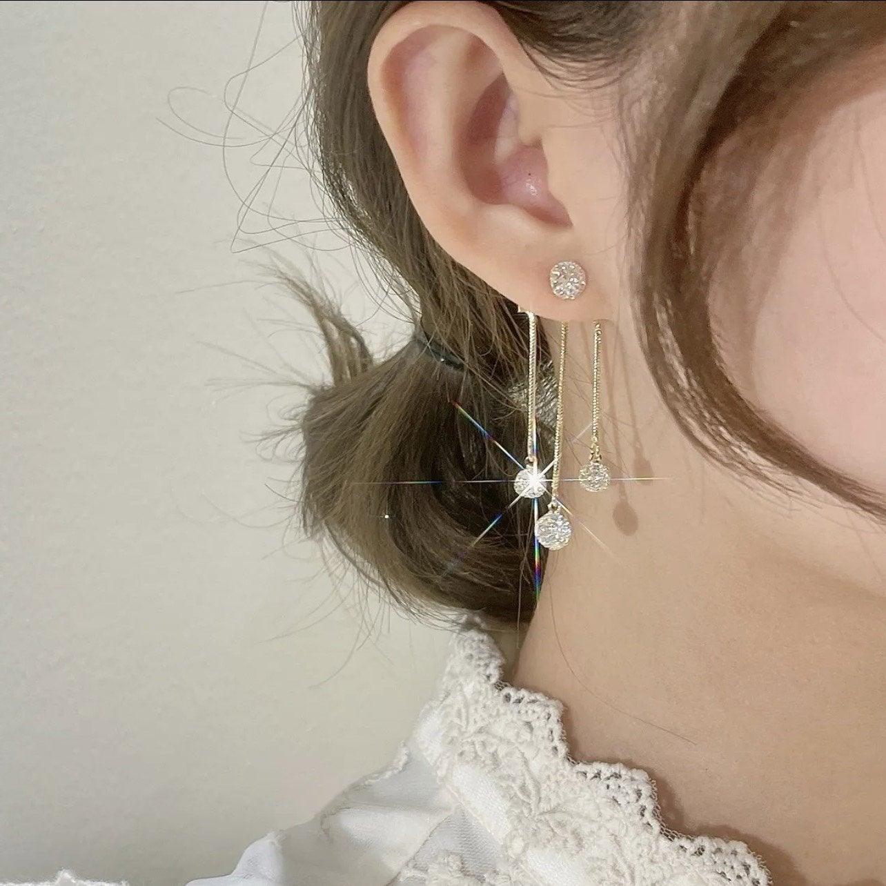 long chain tassel earrings