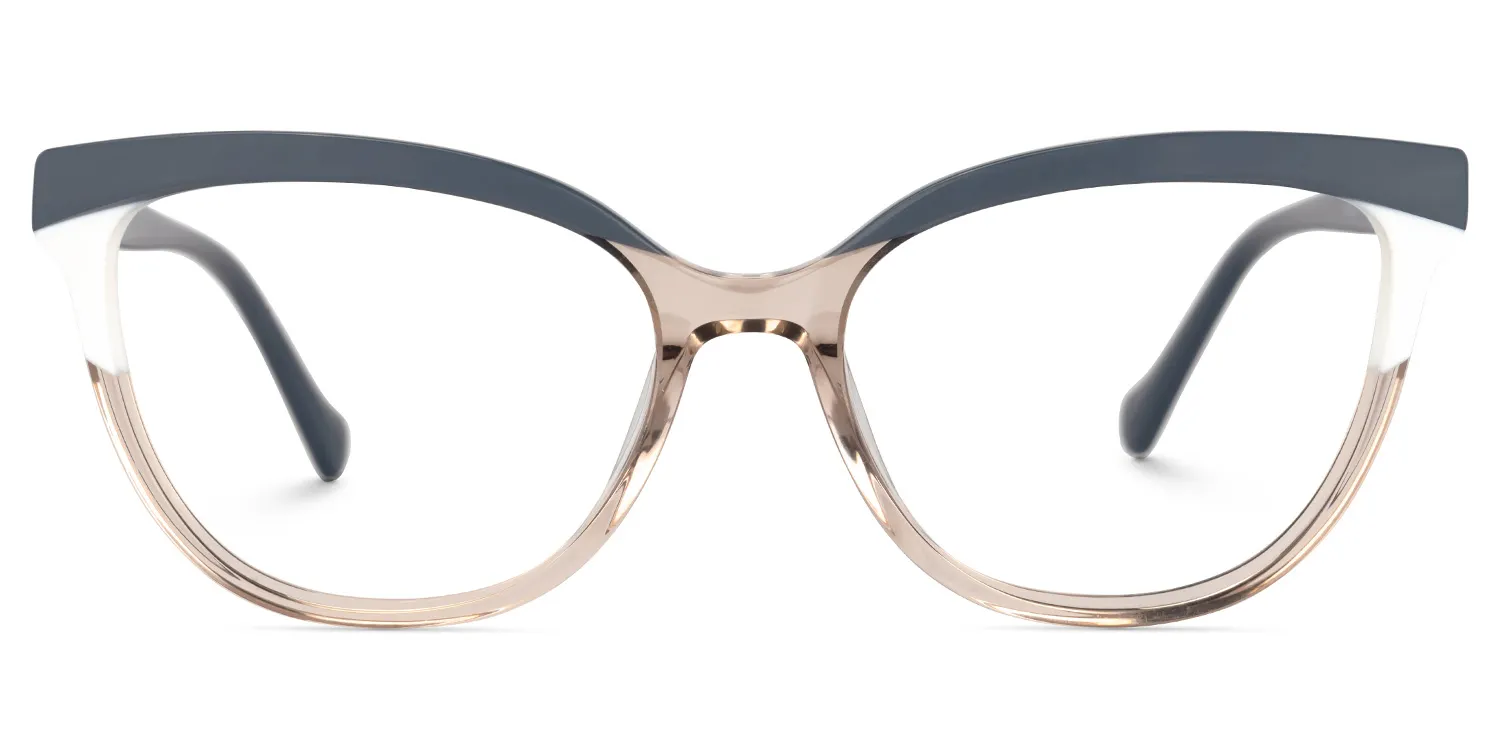 Sancho Dunkelgrau Cateye Brille Dunkelgrau