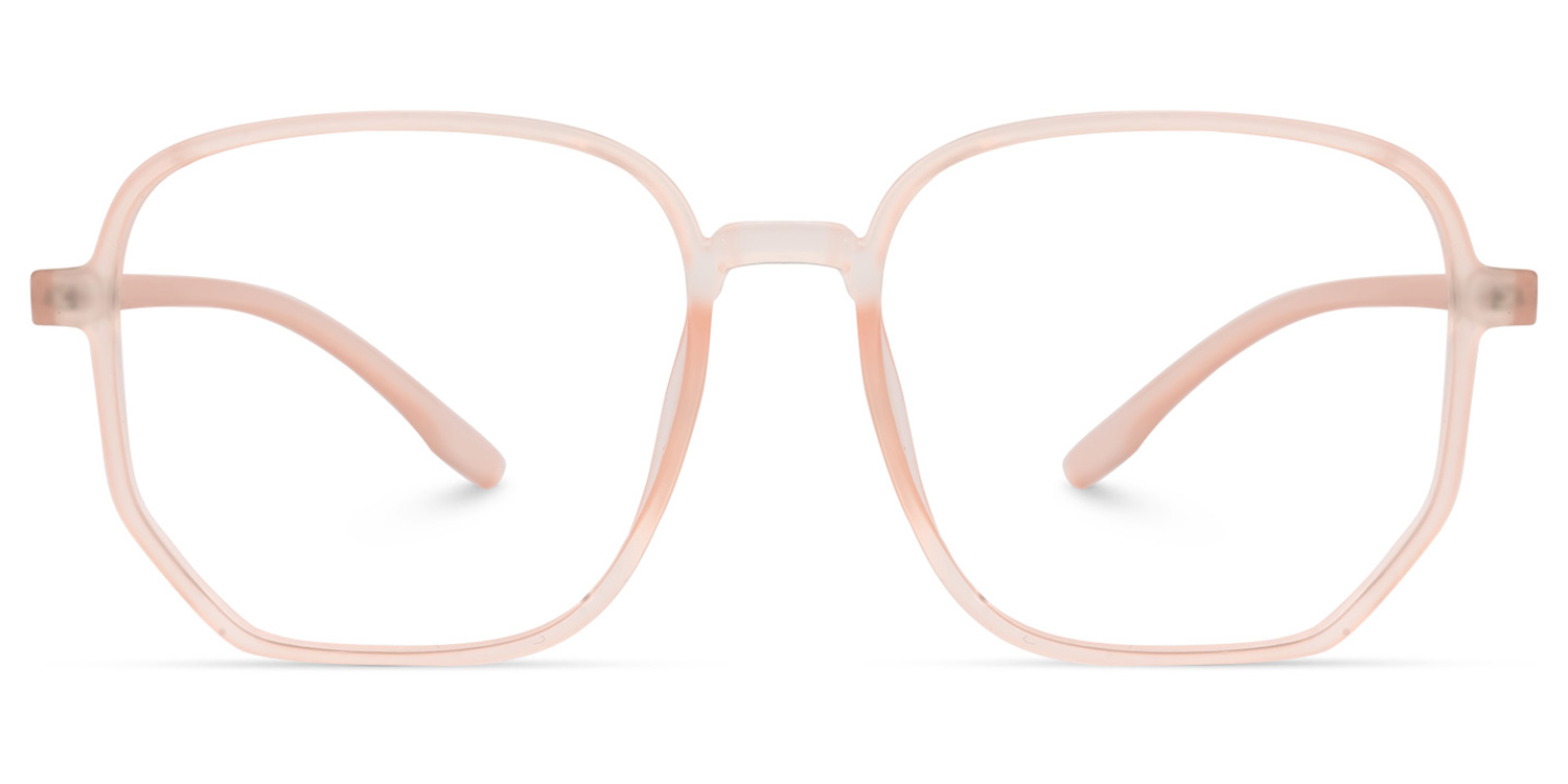 Thaddeus Rosa Geometrisch Brille Rosa