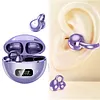 BT Wireless Bone Conduction Earphones with Noise Canceling Mics HiFi Touch Control Headset LED Digital Display Smart Control Earphone Clip-On Earbuds for Outdoor Cycling Running Exercise