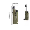 Outdoor BBQ Igniter Waterproof Portable Telescopic Lighter Gift for Men (Green)