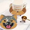 6pcs DIY Diamond Painting Coaster Kit With Holder - Puppy