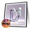 Letter D - Full Round Drill Diamond Painting