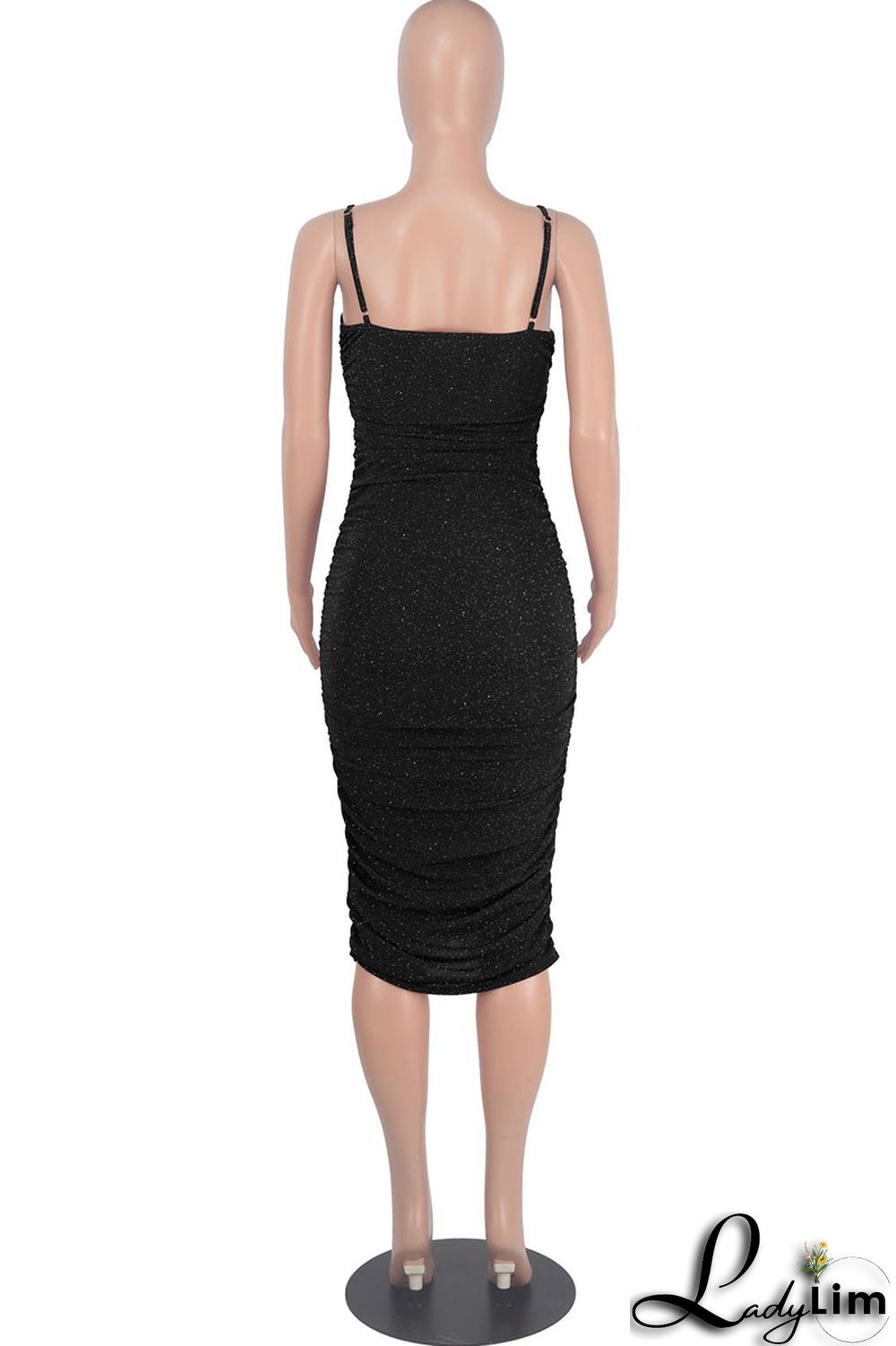 Purple Sexy Solid Split Joint Fold Spaghetti Strap One Step Skirt Dresses