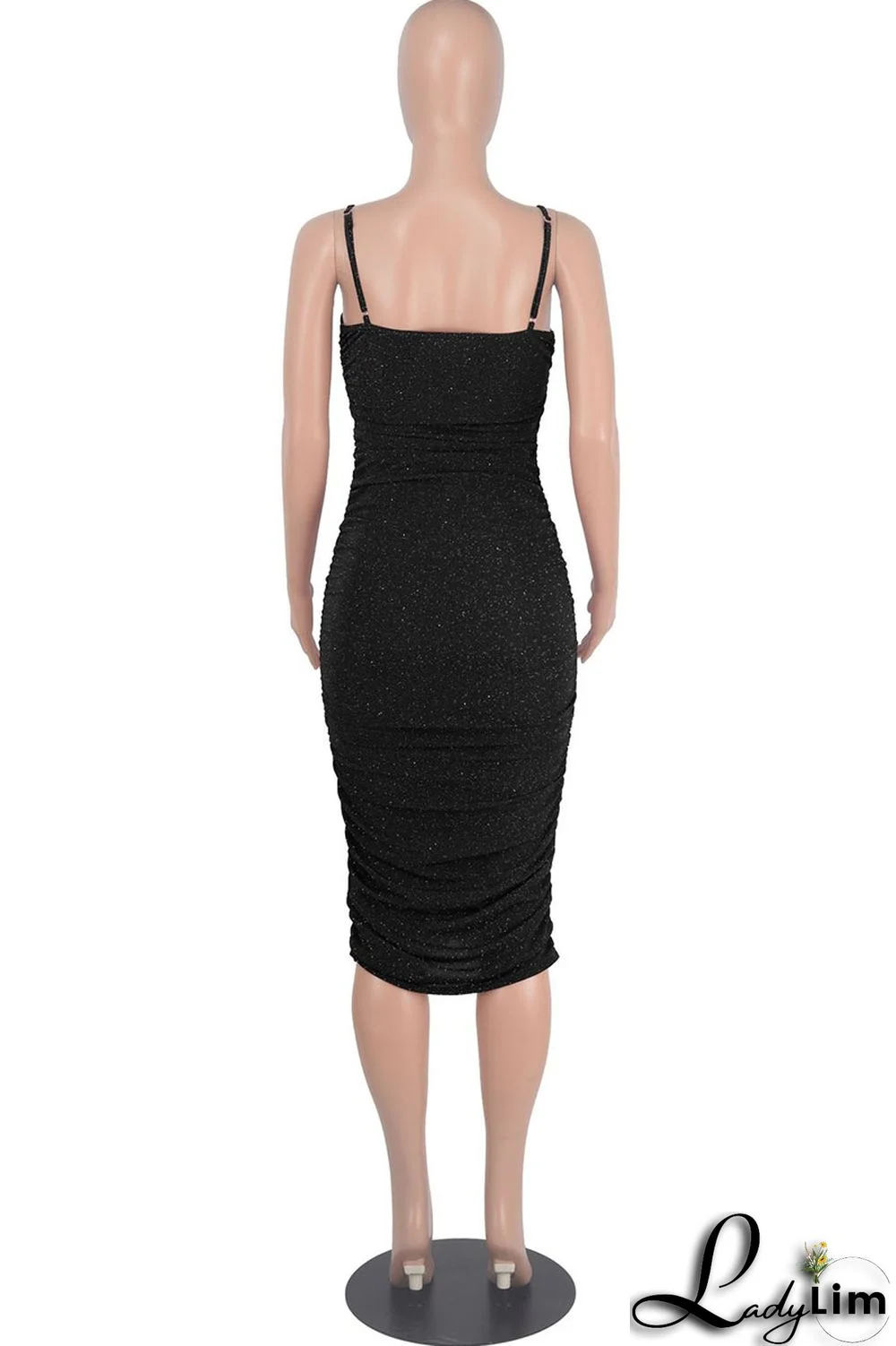 Purple Sexy Solid Split Joint Fold Spaghetti Strap One Step Skirt Dresses