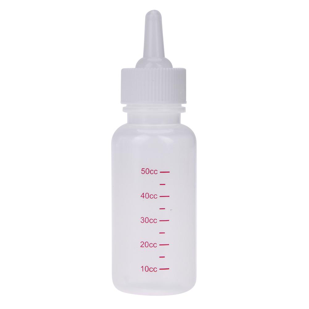 

50ml Puppy Kitten Feeding Bottle Pet Dog Cat Transparent Silicone Feeder, 501 Original