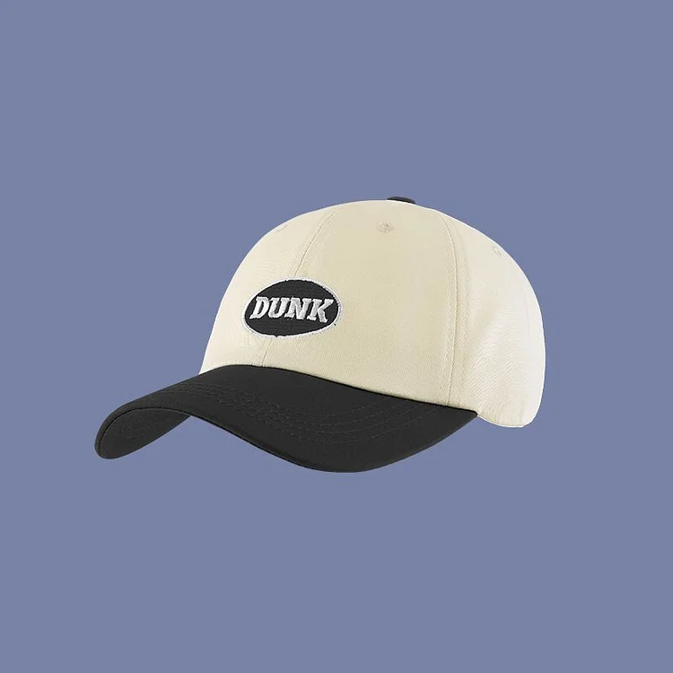 Color Contrast Patchwork Baseball Cap Female Sunlight Blocker for Summer Korean Slim Peaked Cap Baseball Cap Mens Cap