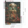 Diamond Painting-5D Full Round Drill Skull Doll