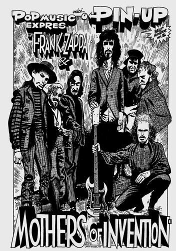 FRANK ZAPPA POSTER - MOTHERS OF INVENTION - Photo Poster painting QUALITY INSERT -  POST!