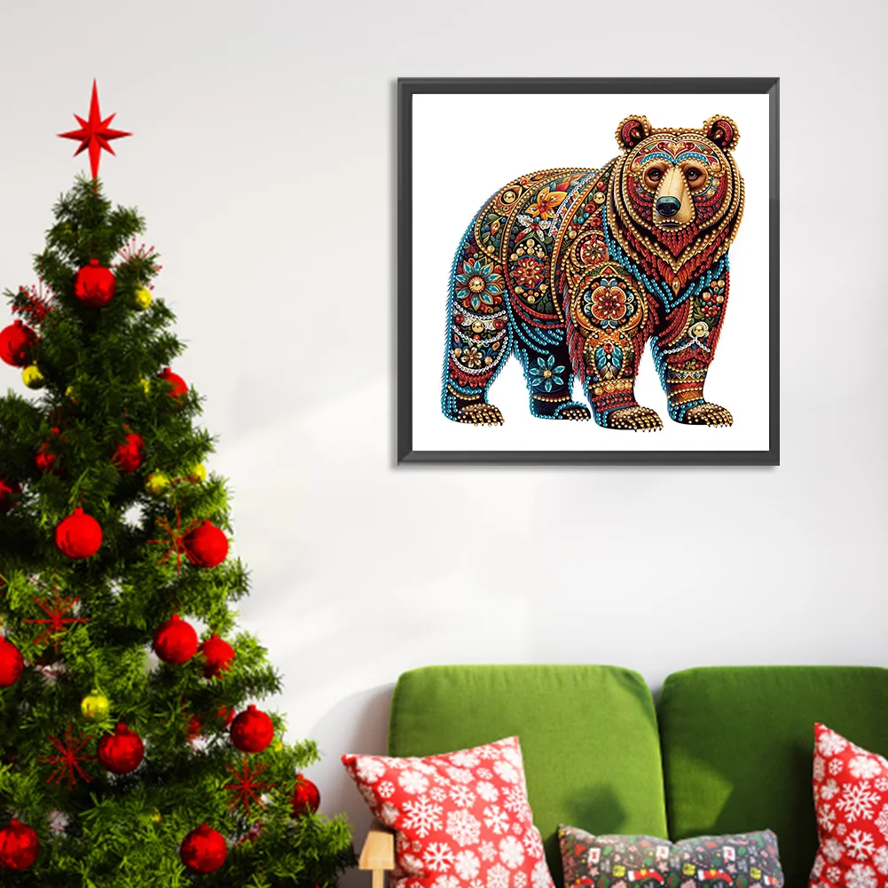 Diamond Painting - Partial Special Shaped Drill - Gorgeous Bear(Canvas|30*30cm)