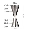 Premium Magnetic Split Bar Jigger Precise Measuring Mixology Tool