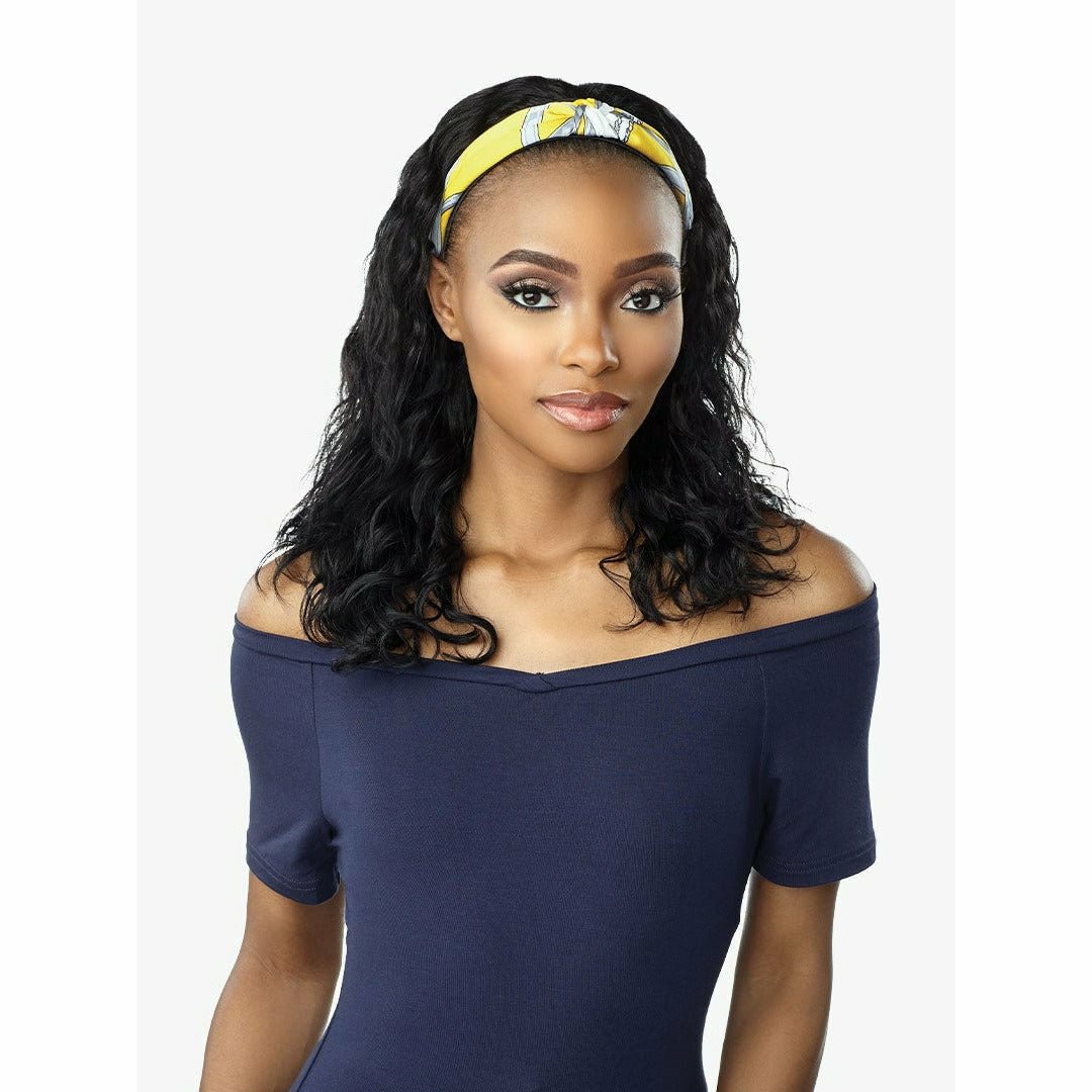 Sensationnel 100% Human Hair Wet & Wavy 12A Headband Wig - Loose Wave 20"