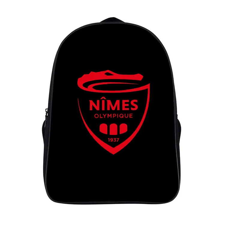 Nîmes Olympique Sac À Dos Pour Ordinateur Portable À Deux Compartiments Sac À Dos Pour Étudiants De L'université