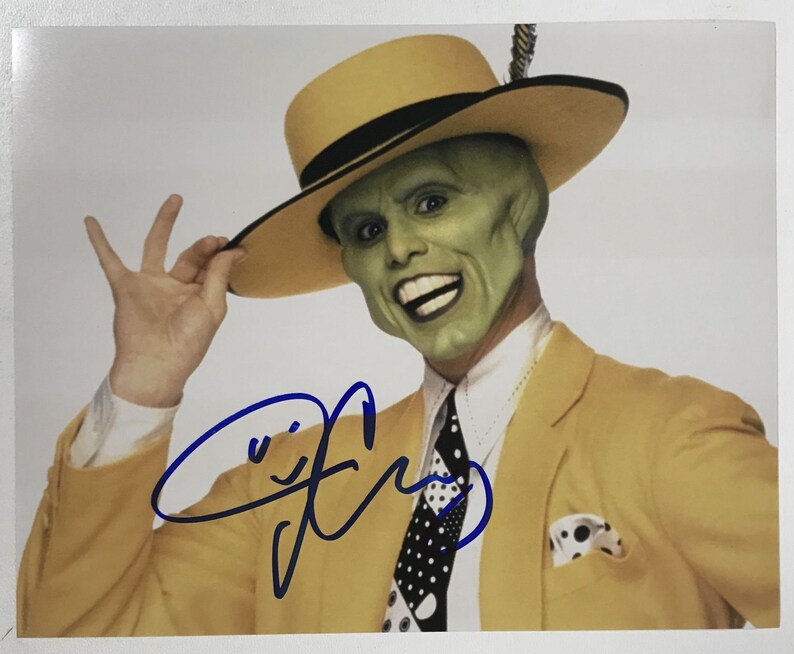 Jim Carrey Signed Autographed The Mask