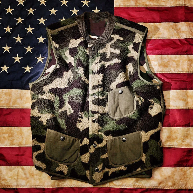 American Vintage Knit Round Neck Elastic Vest