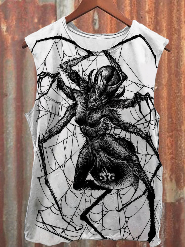 Spider Monster Print Casual Vest / Rvogue / Rvogue