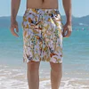 Gioiacombo&trade; Pantaloni da spiaggia casual da uomo larghi con stampa geometrica