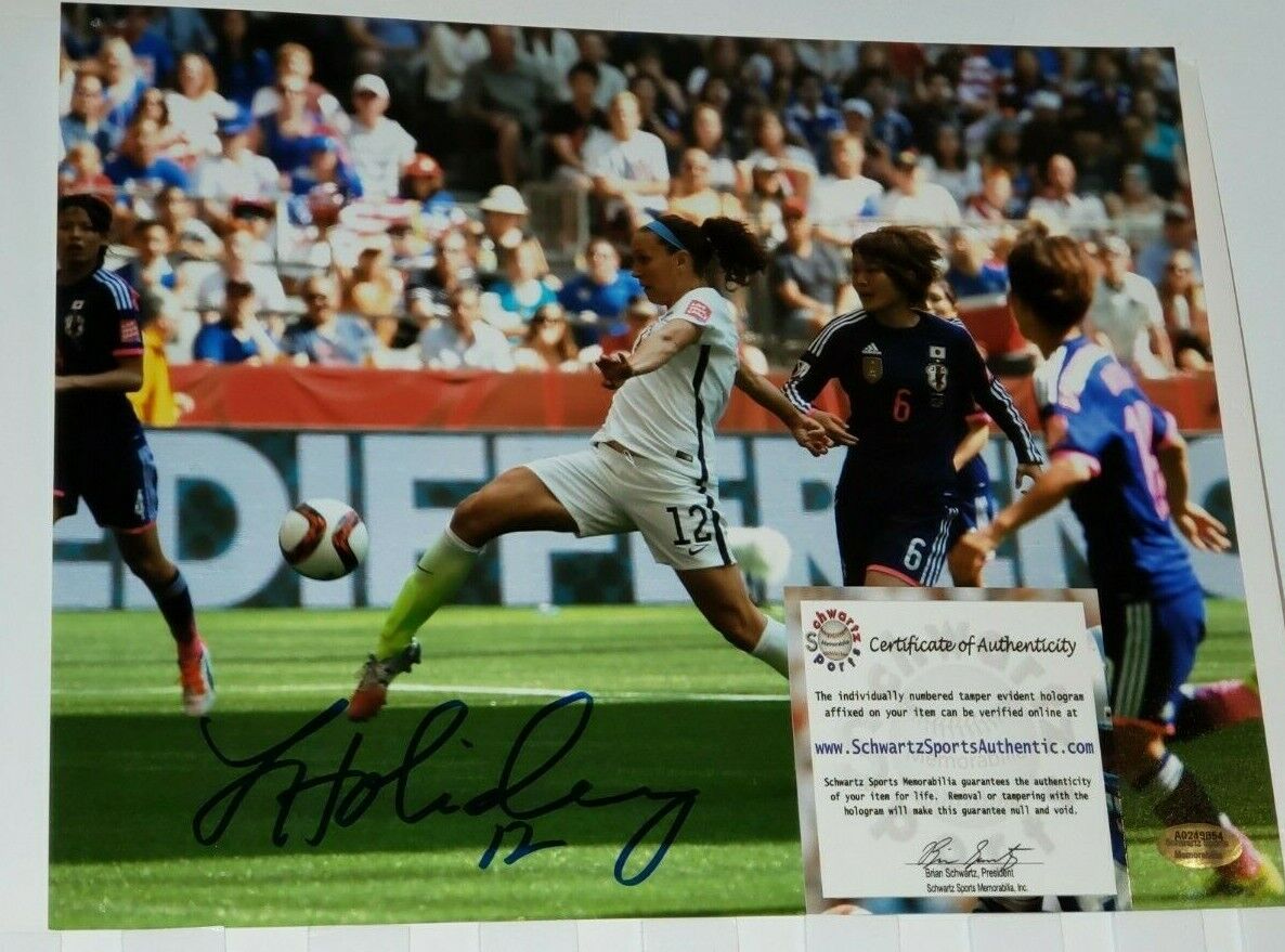 Autographed Lauren Holiday Signed Team USA 8x10 Photo Poster painting Schwartz COA Soccer Fútbol